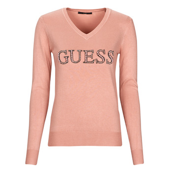 textil Dame Pullovere Guess ANNE Pink