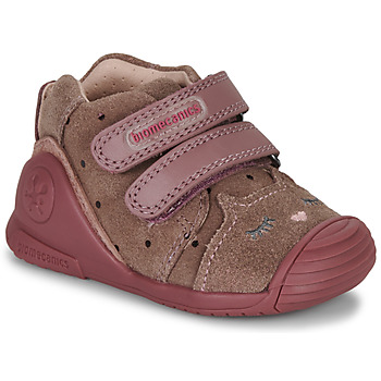 Sko Pige Lave sneakers Biomecanics BIOGATEO CASUAL Brun / Pink