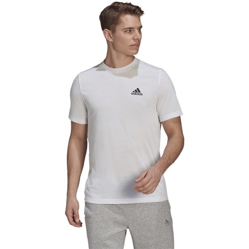 textil Herre T-shirts m. korte ærmer adidas Originals Aeroready Designed Hvid