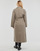 textil Dame Frakker Only ONLLIPA L/S LONG BELT CHECK COAT CC PNT Sort