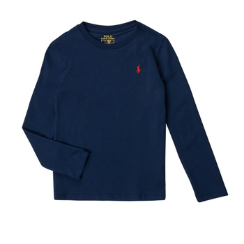 textil Pige Langærmede T-shirts Polo Ralph Lauren 313841122018 Marineblå
