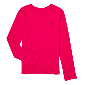 textil Pige Langærmede T-shirts Polo Ralph Lauren  Pink