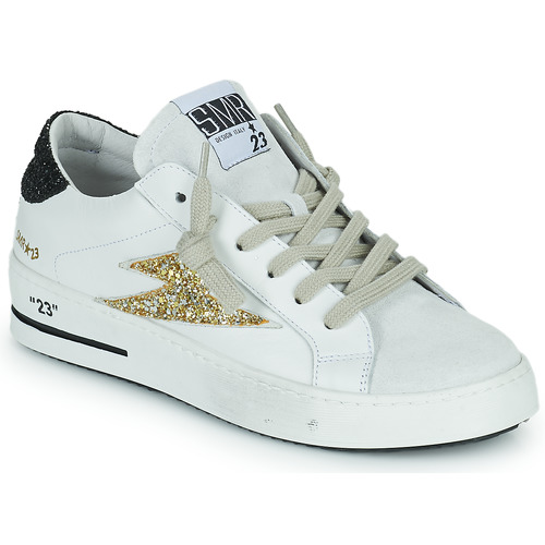 Sko Dame Lave sneakers Semerdjian MAYA Hvid / Beige / Guld