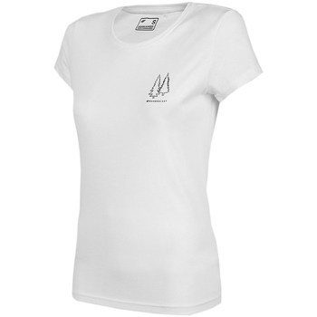 textil Dame T-shirts m. korte ærmer 4F H4L22TSD06811S Hvid