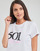 textil Dame T-shirts m. korte ærmer Levi's THE PERFECT TEE Blå / Lys / Hvid