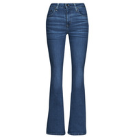 textil Dame Jeans med vide ben Levi's 726  HR FLARE Medium / Indigo / Slidt / In