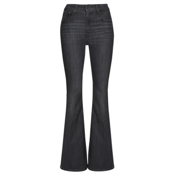 textil Dame Jeans med vide ben Levi's 726  HR FLARE Vasket / Sort / Tide