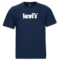 textil Herre T-shirts m. korte ærmer Levi's SS RELAXED FIT TEE Logo / Kjole / Blå
