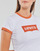textil Dame T-shirts m. korte ærmer Levi's GRAPHIC RINGER MINI TEE Orange / Lys / Hvid