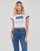 textil Dame T-shirts m. korte ærmer Levi's GRAPHIC RINGER MINI TEE Lys / Hvid / Blå / Havblå