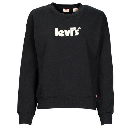 textil Dame Sweatshirts Levi's GRAPHIC STANDARD CREW Caviar