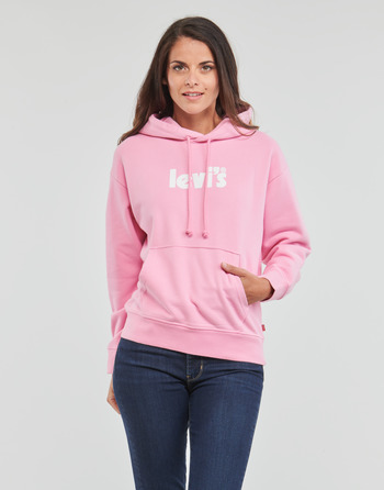 textil Dame Sweatshirts Levi's GRAPHIC STANDARD HOODIE Pink