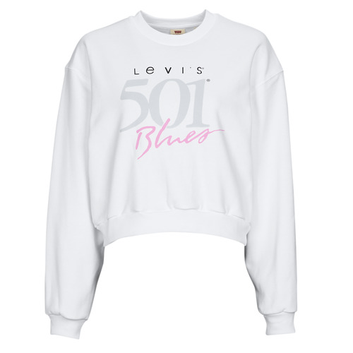 textil Dame Sweatshirts Levi's GRAPHIC VINTAGE CREW Lys / Hvid