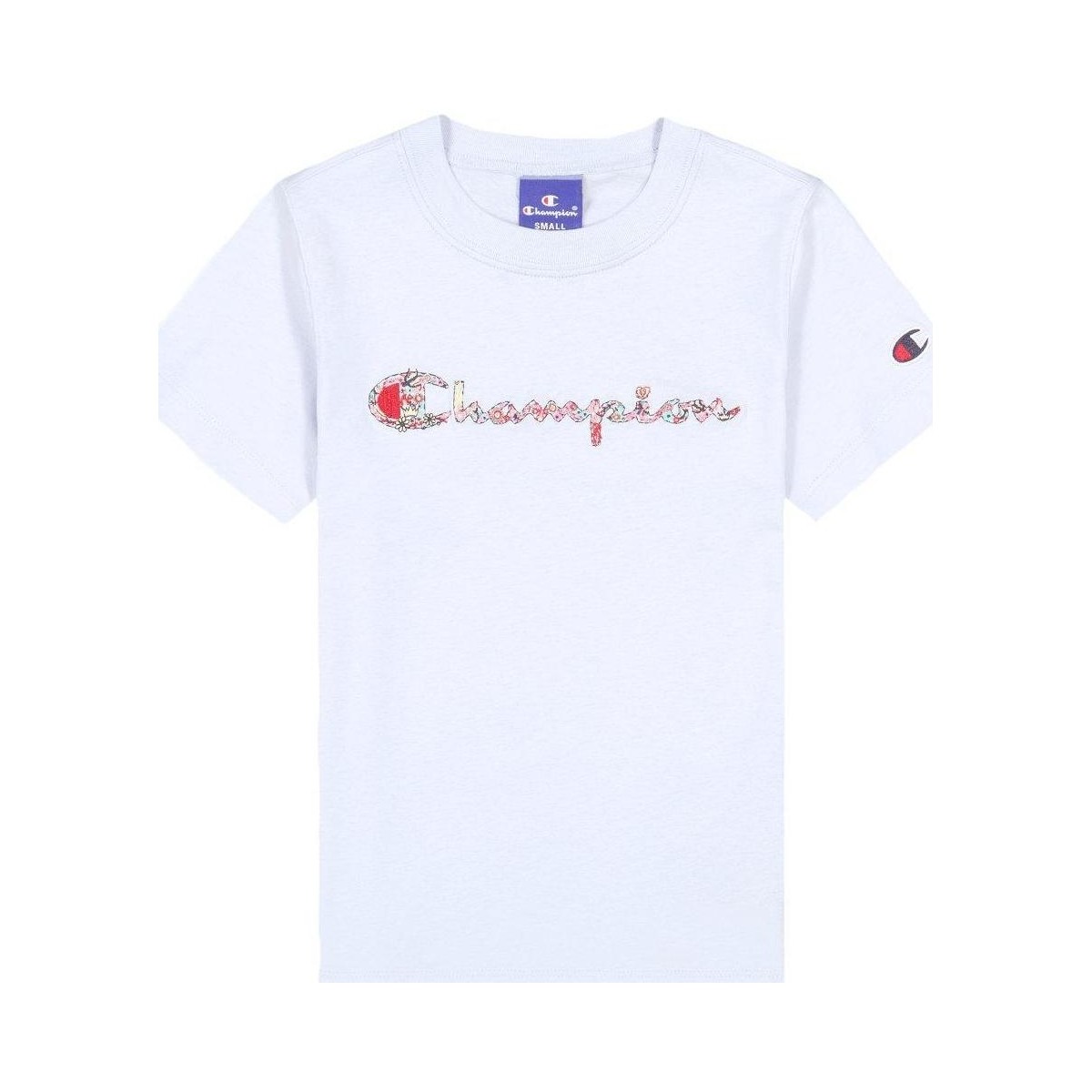 textil Pige T-shirts m. korte ærmer Champion  Blå