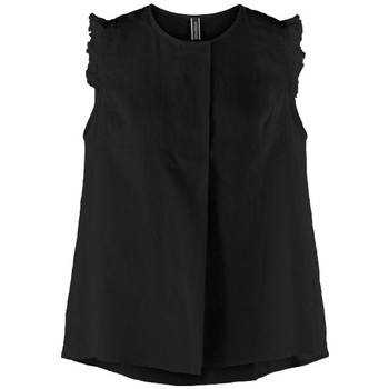 textil Dame Toppe / Bluser Wendy Trendy Top 220732 - Black Sort