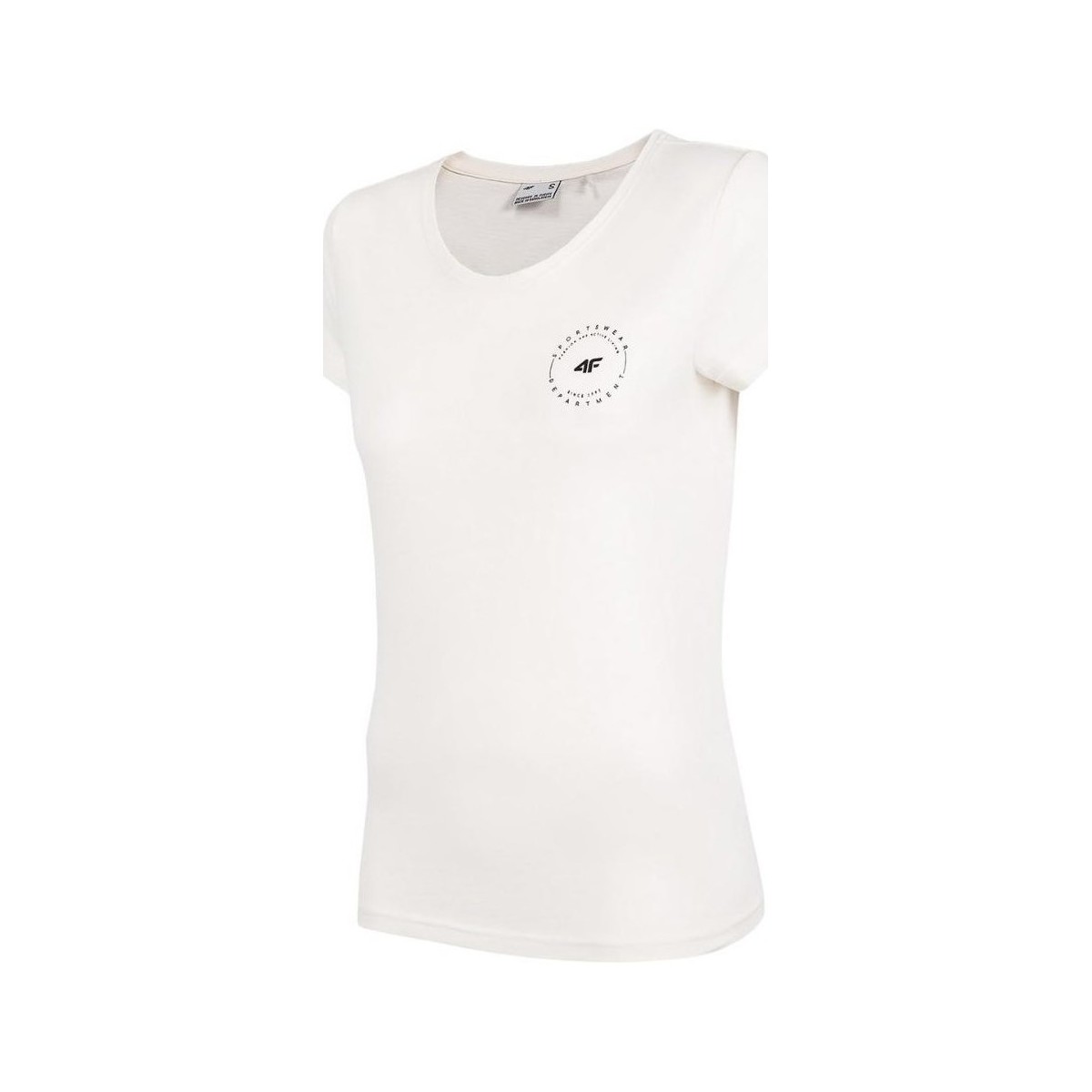 textil Dame T-shirts m. korte ærmer 4F TSD033 Hvid