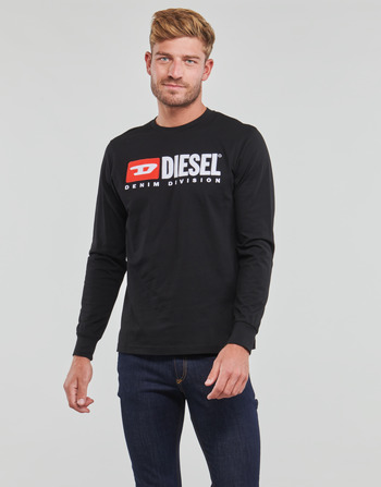 textil Herre Langærmede T-shirts Diesel T-JUST-LS-DIV Sort