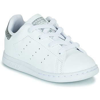 Sko Pige Lave sneakers adidas Originals STAN SMITH EL I Hvid / Sølv