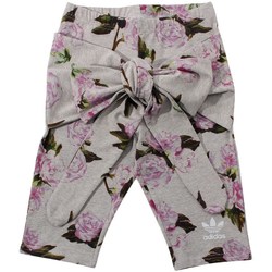 textil Dame Halvlange bukser adidas Originals Floral Pink, Grå