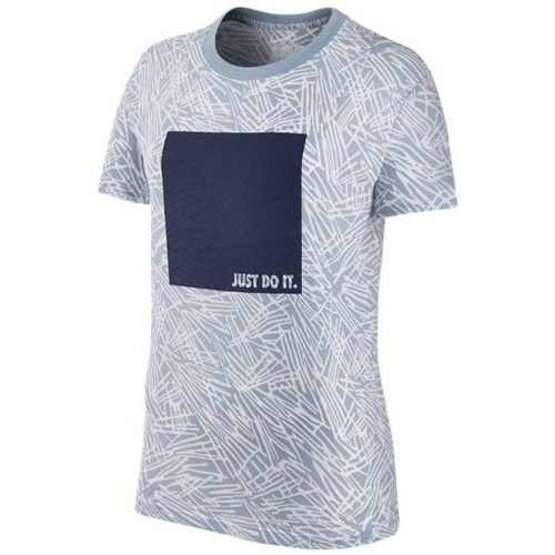 textil Dame T-shirts m. korte ærmer Nike Teebc Aop Palm Grå