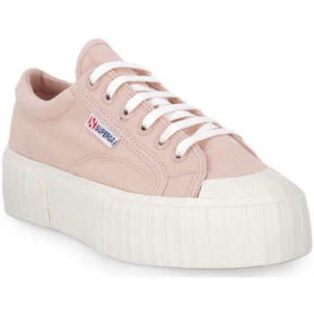 Sko Dame Sneakers Superga A50 STRIPE PLATFORM Pink