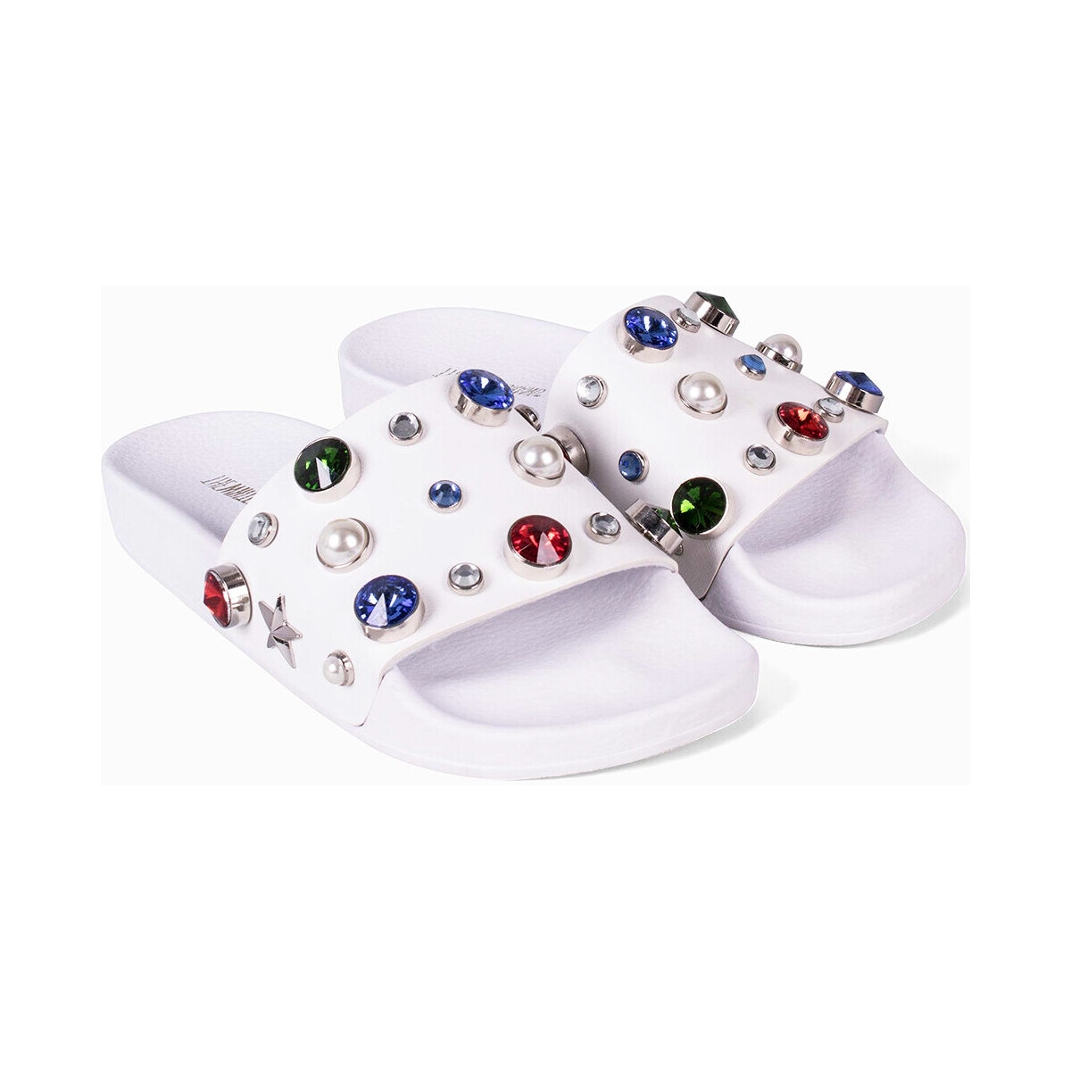 Sko Dame Sneakers Thewhitebrand Pearls white l-0184 Hvid