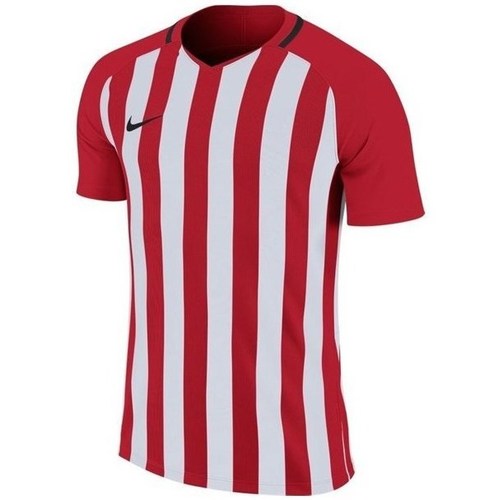 textil Dreng T-shirts m. korte ærmer Nike Striped Division Rød, Hvid