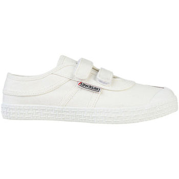 Sko Børn Sneakers Kawasaki Original Kids Shoe W/velcro K202432 1001 Black Hvid