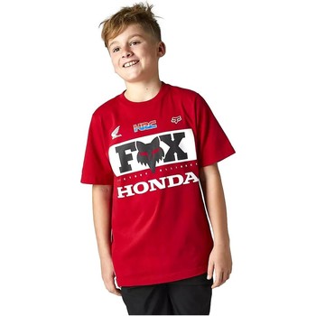 textil Børn T-shirts m. korte ærmer Fox Racing CAMISETA ROJA NIO   29175 Rød