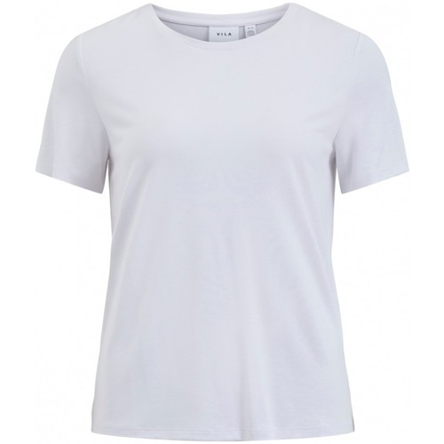 textil Dame Sweatshirts Vila Modala O Neck T-Shirt - Optical Snow Hvid
