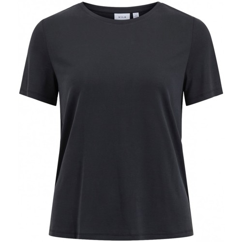 textil Dame Sweatshirts Vila Modala O Neck T-Shirt - Black Sort