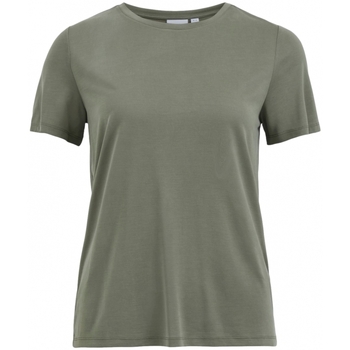 textil Dame Sweatshirts Vila Modala O Neck T-Shirt - Four Leaf Clover Grøn