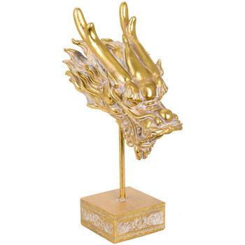 Indretning Små statuer og figurer Signes Grimalt Dragon Ornament Med Base Guld