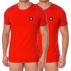 textil Herre T-shirts m. korte ærmer Bikkembergs BKK1UTS07BI-RED Rød