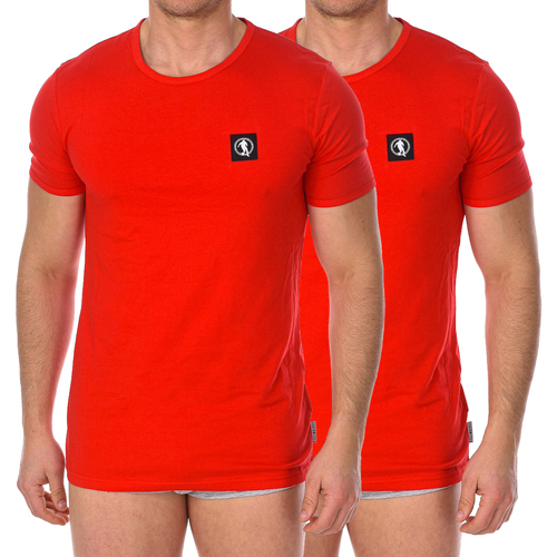 textil Herre T-shirts m. korte ærmer Bikkembergs BKK1UTS07BI-RED Rød