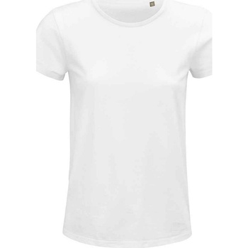 textil Dame Langærmede T-shirts Sols 3581 Hvid