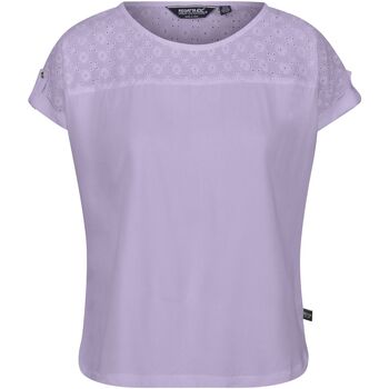 textil Dame Langærmede T-shirts Regatta  Violet