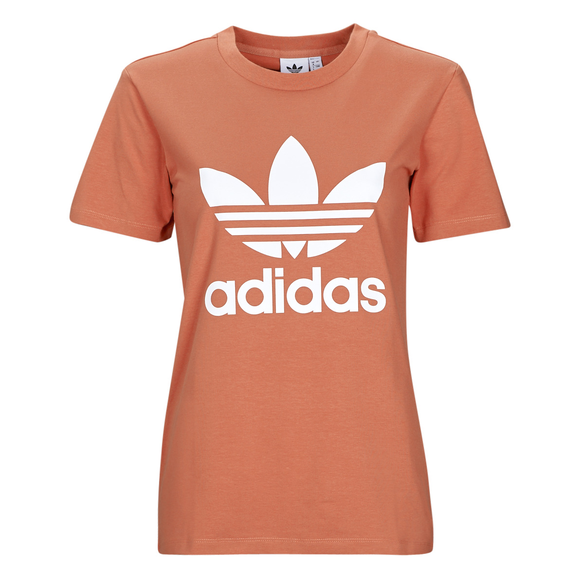 textil Dame T-shirts m. korte ærmer adidas Originals TREFOIL TEE Earth