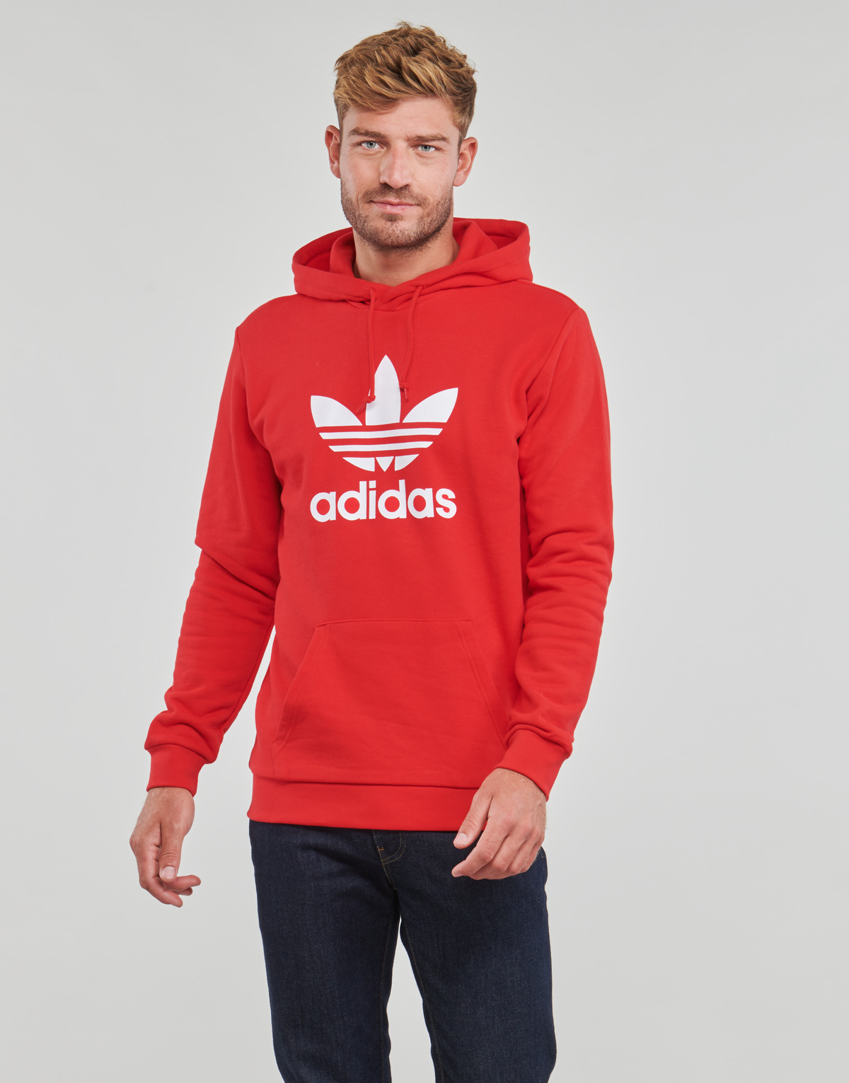 textil Herre Sweatshirts adidas Originals TREFOIL HOODY Rød / Stærk