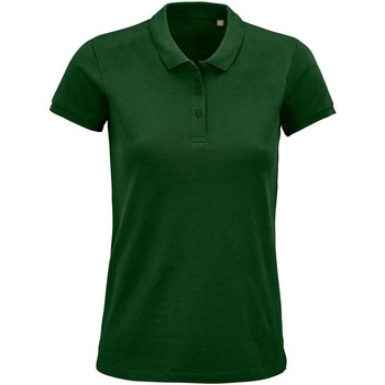textil Dame Polo-t-shirts m. lange ærmer Sols 3575 Grøn