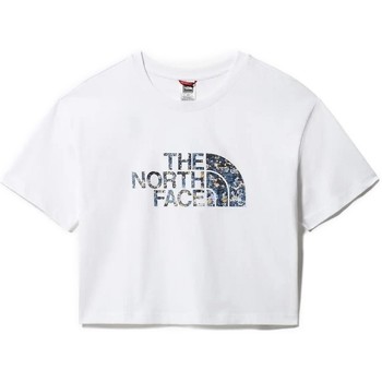 textil Dame T-shirts & poloer The North Face W CROPPED EASY TEE Hvid