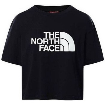 textil Dame T-shirts & poloer The North Face W CROPPED EASY TEE Sort