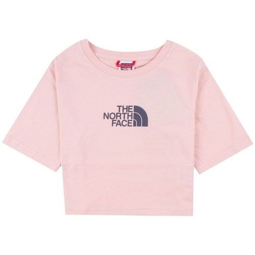 textil Dame T-shirts & poloer The North Face GHYÈ_ BNHGG SS CROPPED GRAPHIC TEE Pink