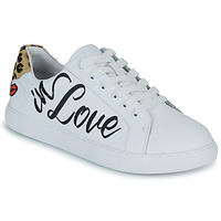 Sko Dame Lave sneakers Bons baisers de Paname SIMONE CRAZY IN LOVE Hvid