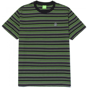 textil Herre T-shirts & poloer Huf T-shirt crown stripe ss knit top Sort