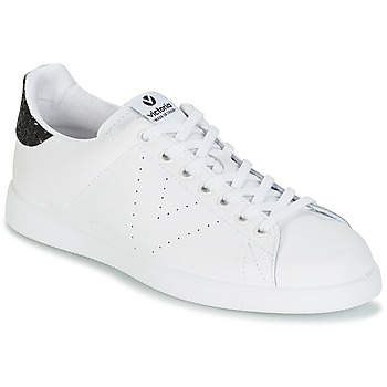 Sko Dame Lave sneakers Victoria DEPORTIVO BASKET PIEL Hvid / Sort
