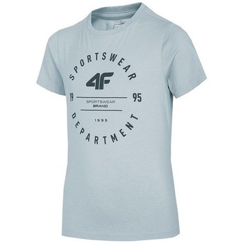 textil Dreng T-shirts m. korte ærmer 4F JTSM003 Grå
