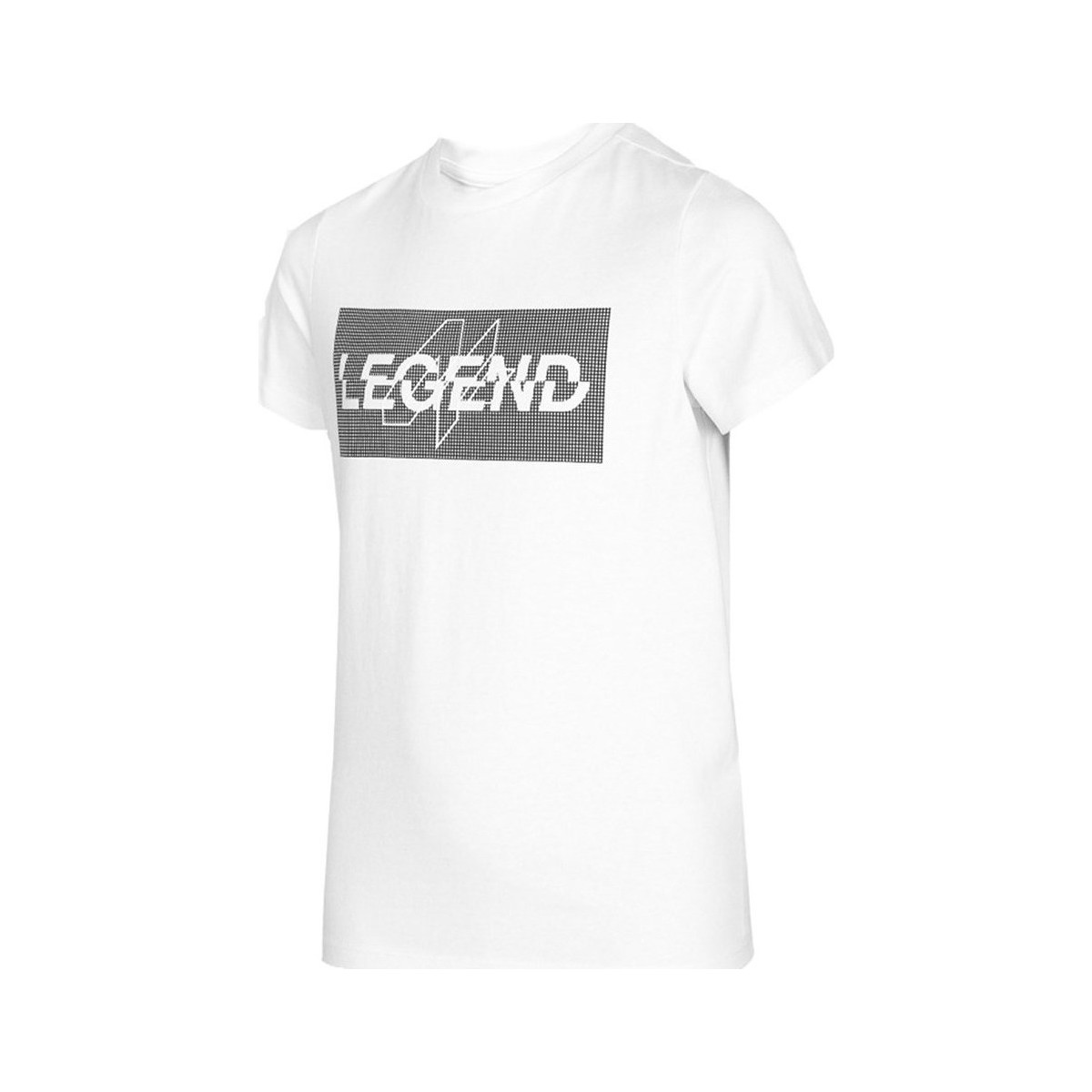 textil Dreng T-shirts m. korte ærmer 4F JTSM005 Hvid