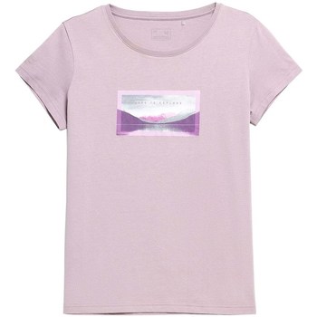 textil Dame T-shirts m. korte ærmer 4F TSD063 Pink