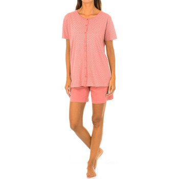 textil Dame Pyjamas / Natskjorte Kisses And Love KL45165 Flerfarvet